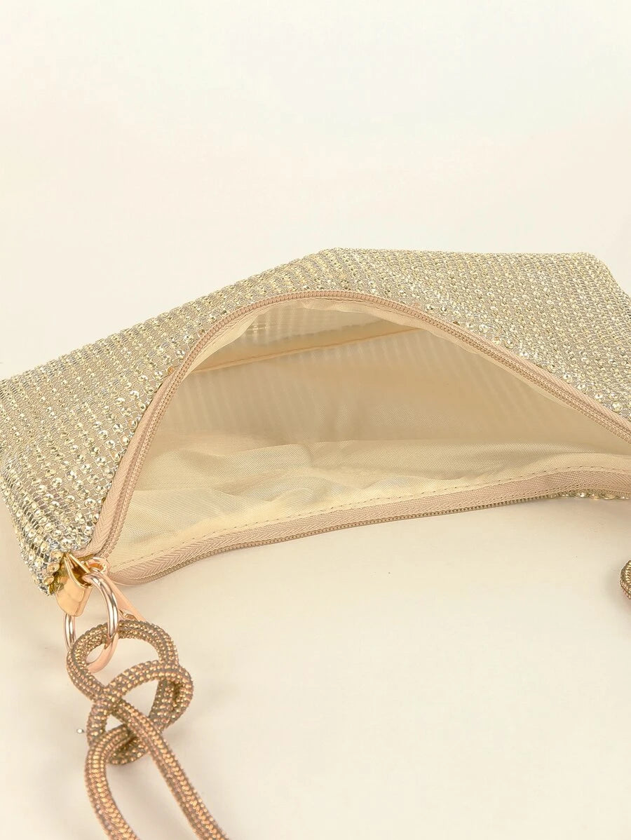 Jodi Maree Accessories Gold Diamanté Handbag / Clutch