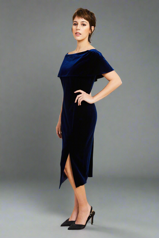 Kamare - Ariane Velvet Dress - Royal 