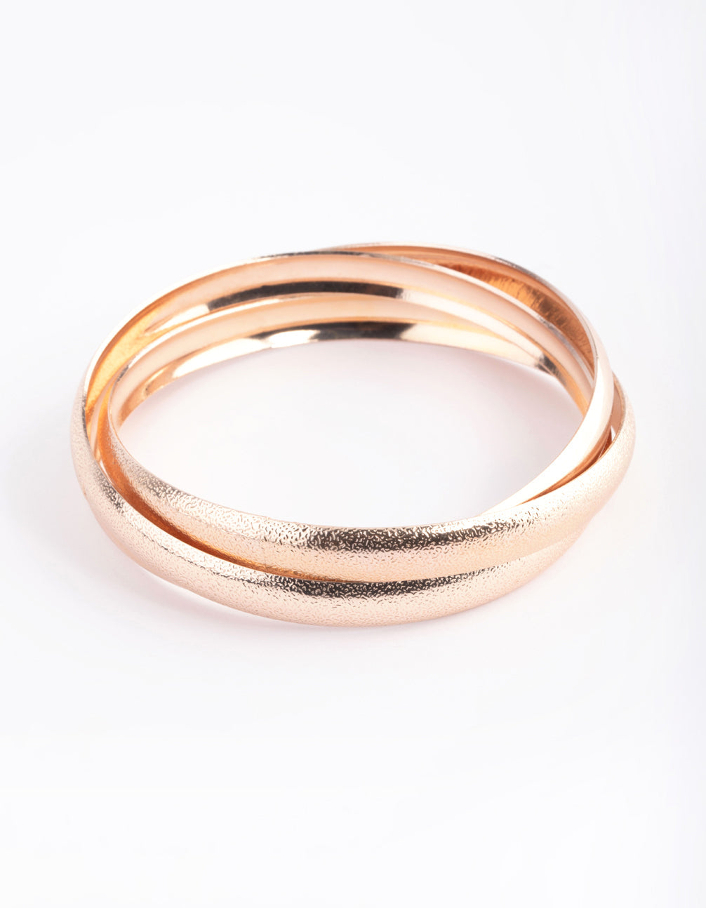 Jodi Maree Jewellery - Rose Gold Tri Bangle - Rose Gold