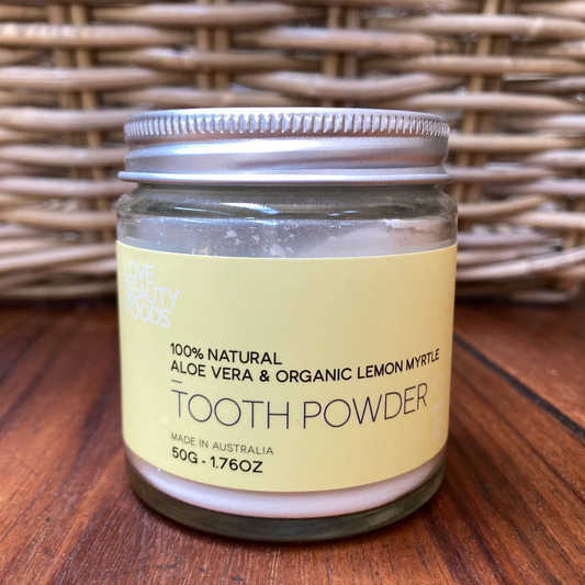 Us And The Earth - Tooth Powder - ALOE VERA & ORGANIC LEMON MYRTLE- 50G