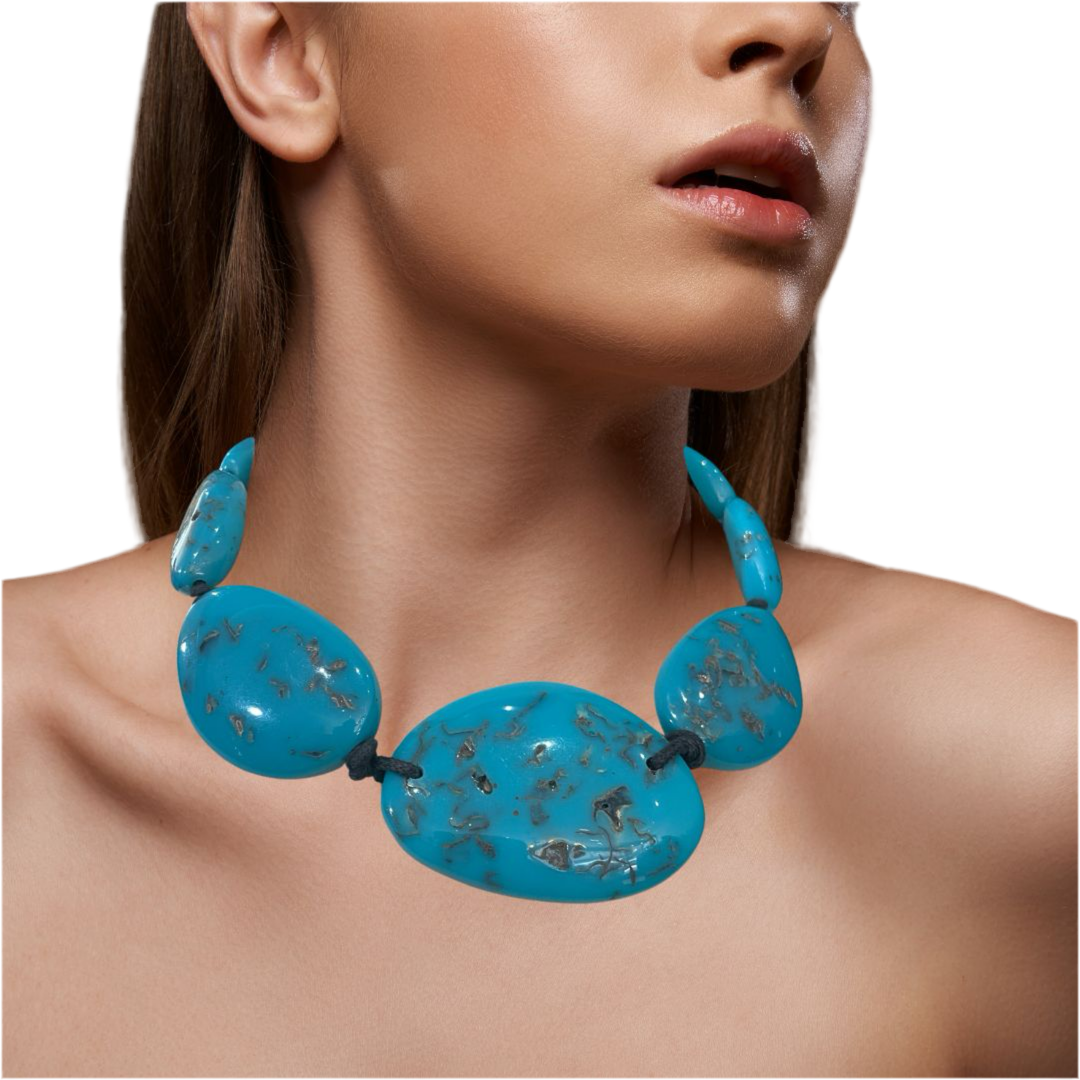 Jackie Brazil - Turquoise Short Necklace JBTSN