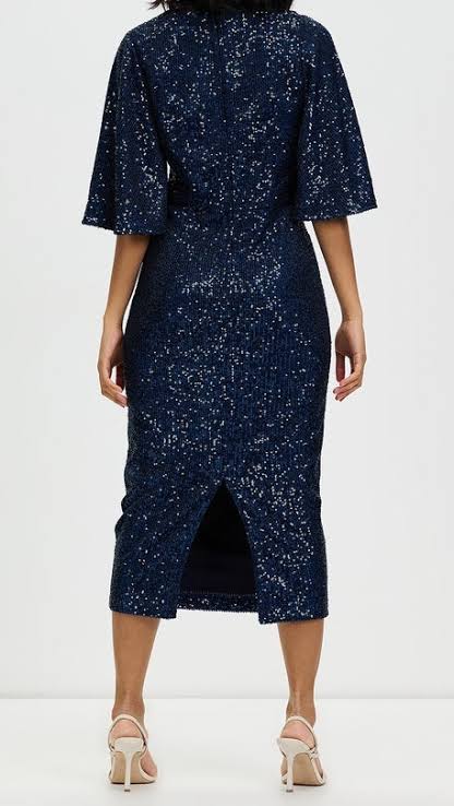 Romance The Label - Ariana Paris Midi Dress - Navy - RD21R003JM