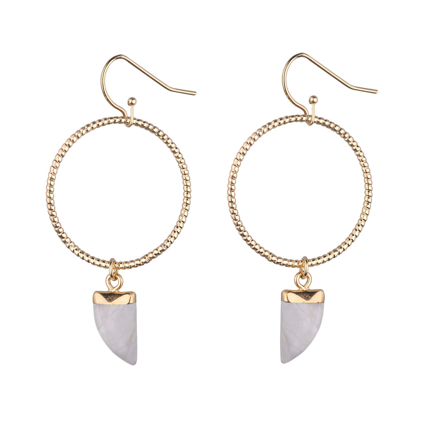 GXG Collective - Maryanne Earrings - White Howlite