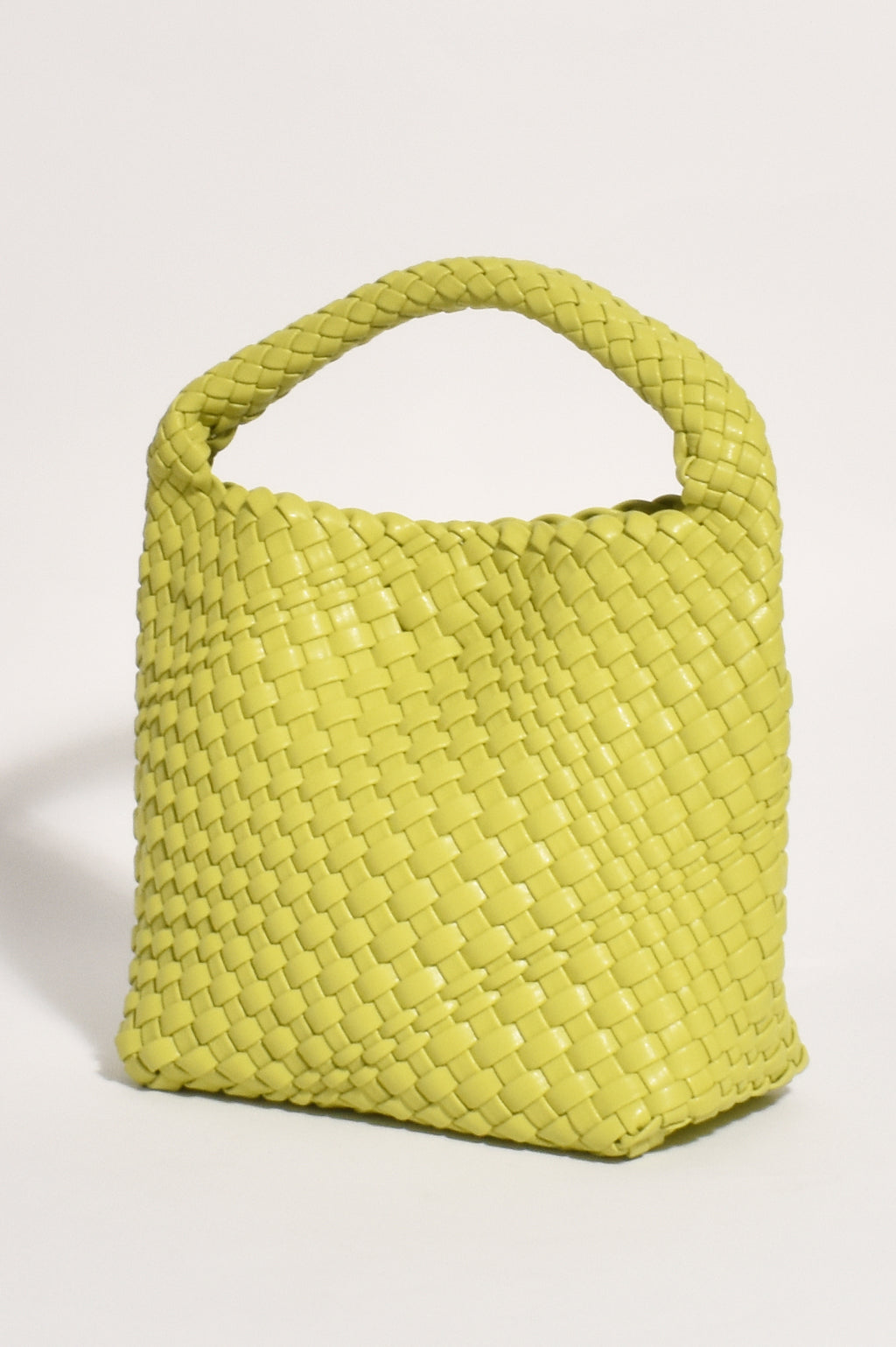 Adorne Remi Woven Mini Bag - Lime AXD1761