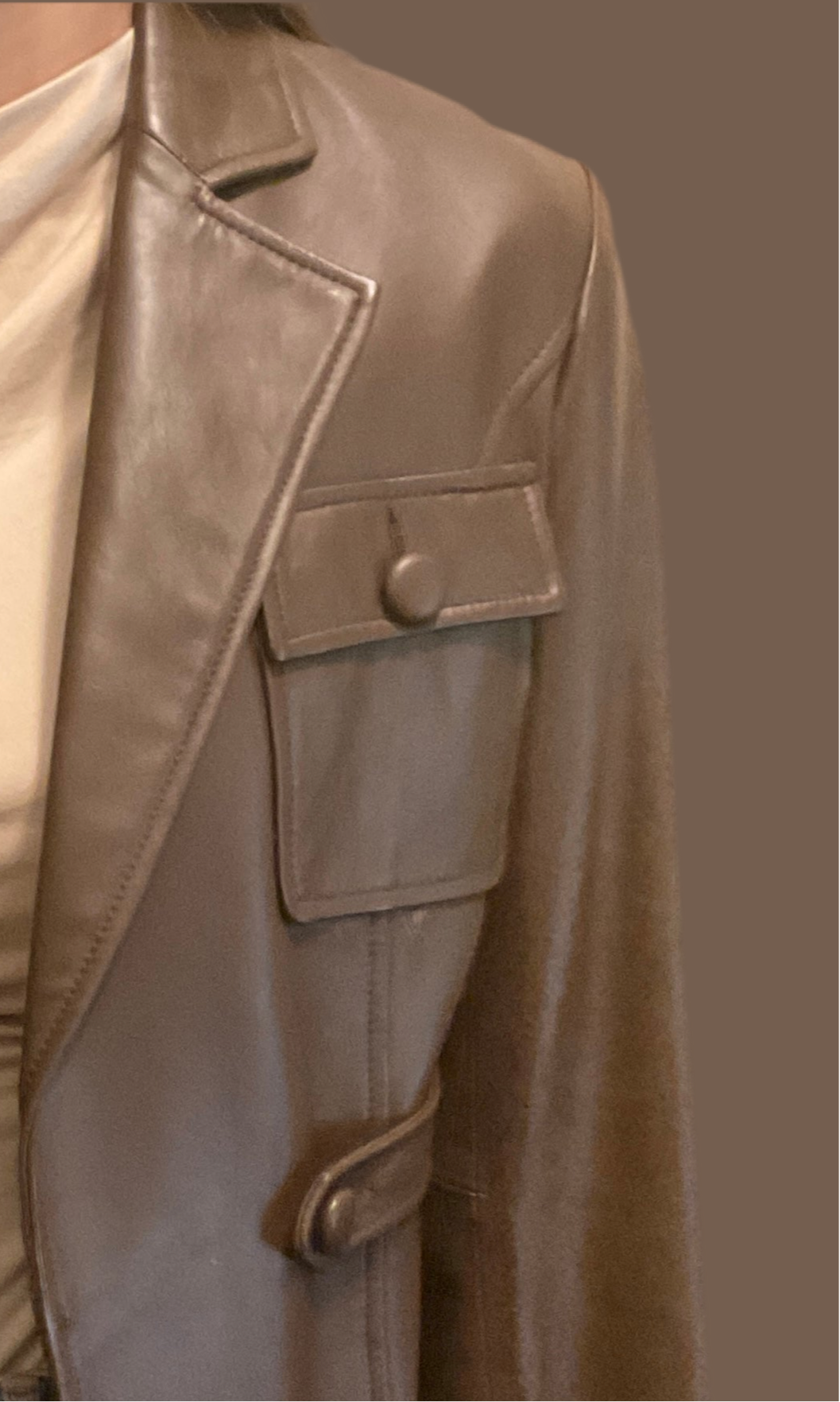 Birds Of A Feather Couture - Cartia Leather Jacket - Tan 