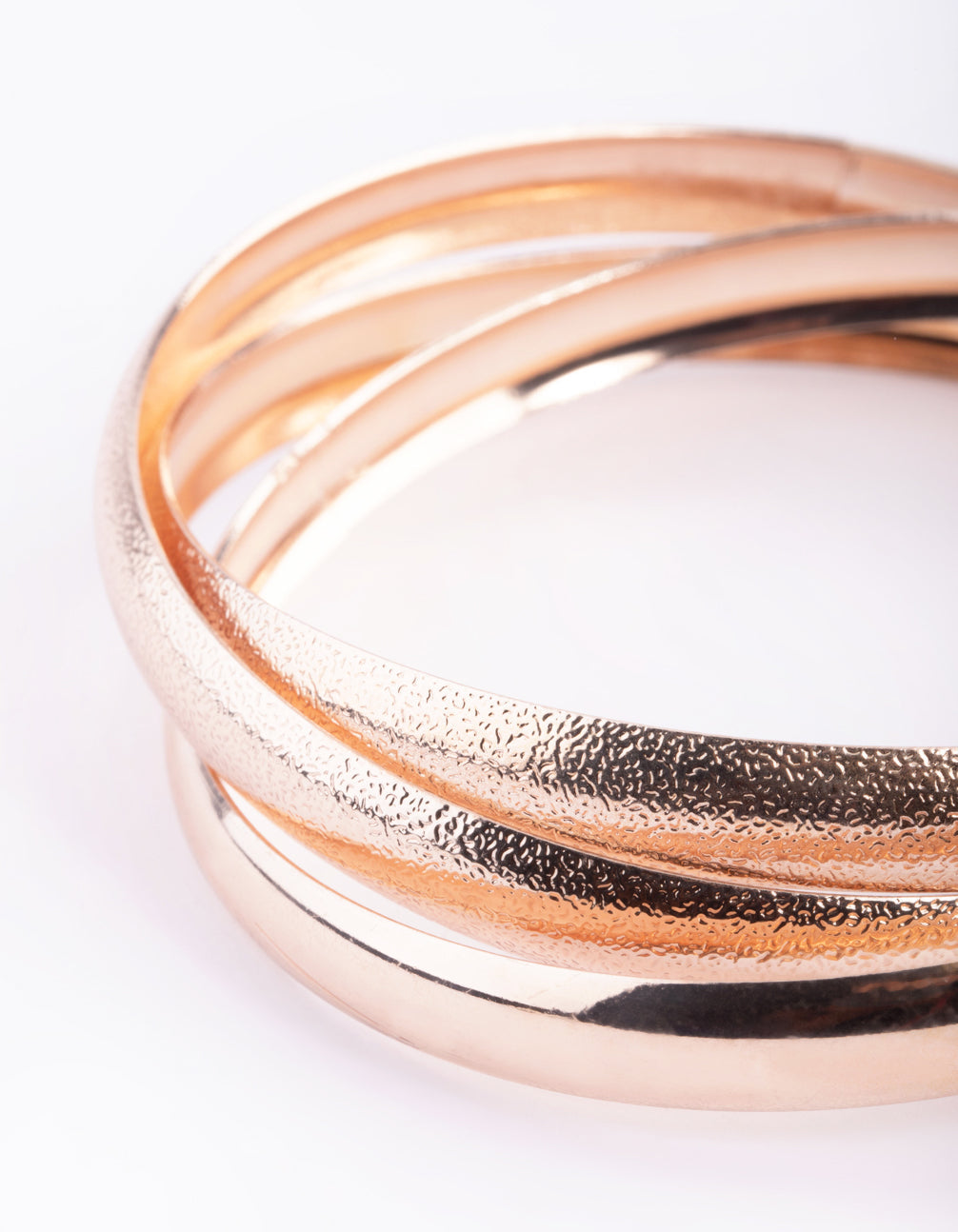 Jodi Maree Jewellery - Rose Gold Tri Bangle - Rose Gold