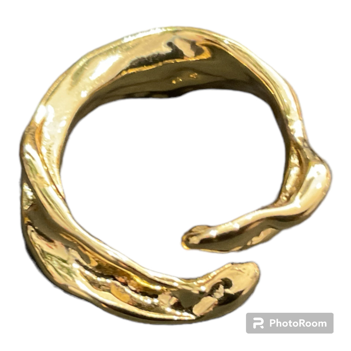 Secretly Posh 18ct Gold Plated Wave Ring