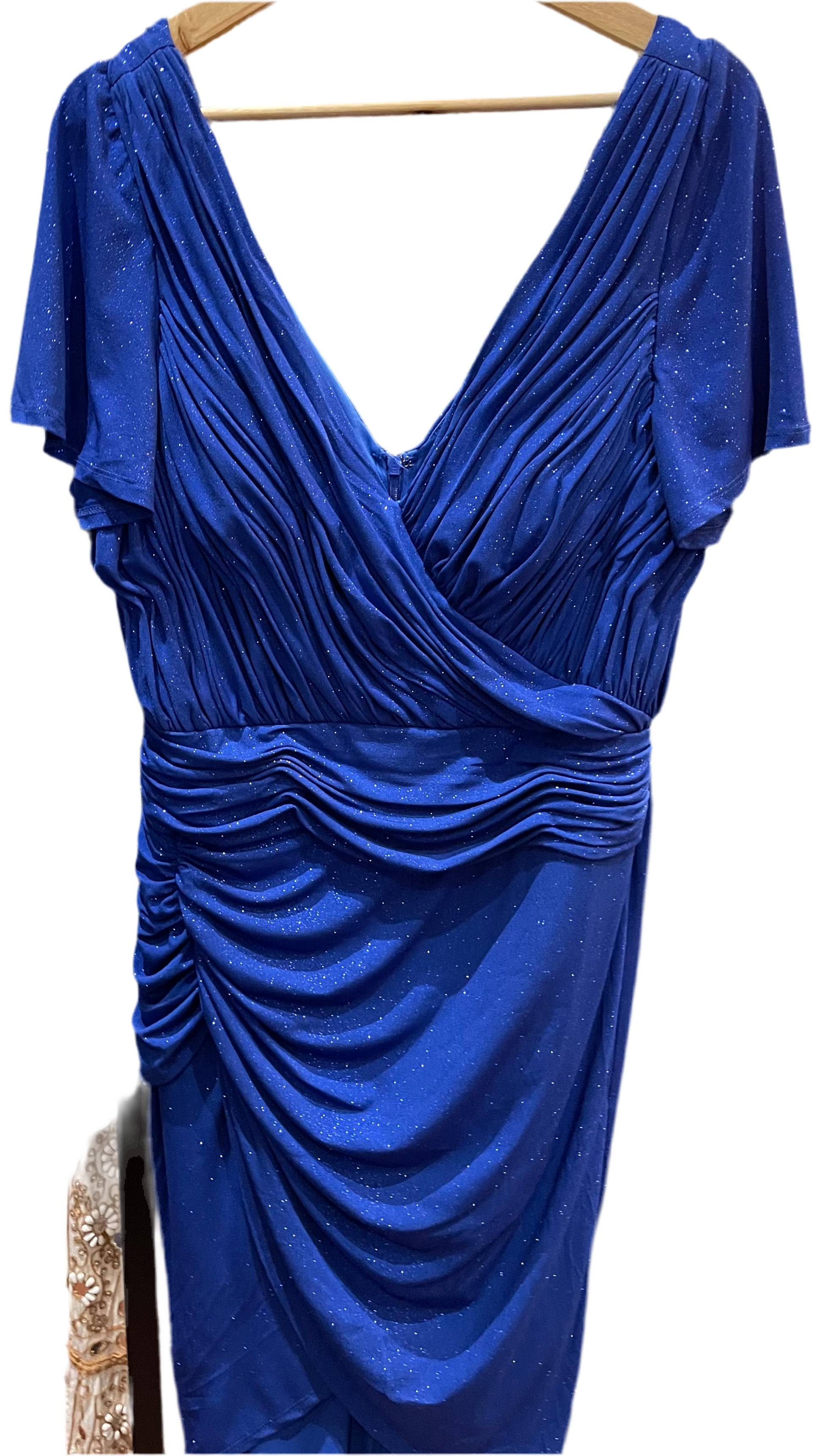 Miss Anne - Lurex Stretch Dress - Cobalt Blue