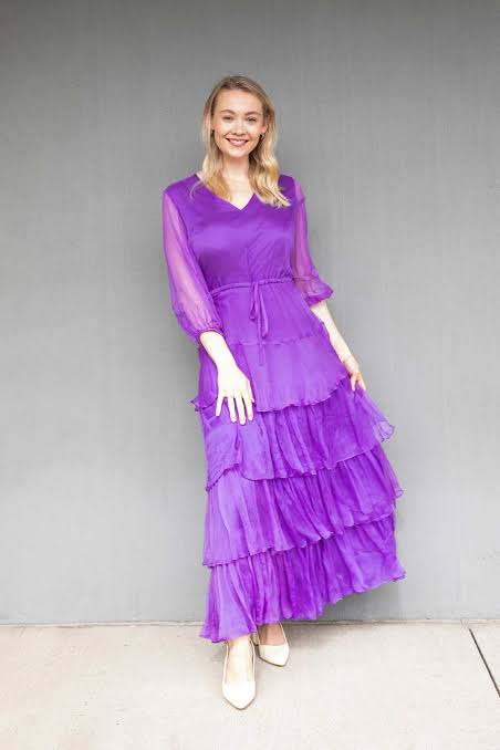 Kamare - Dream Silk Maxi Dress - Purple