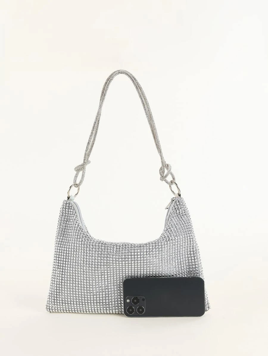 Jodi Maree Accessories - Diamanté Style Handbag - Blue