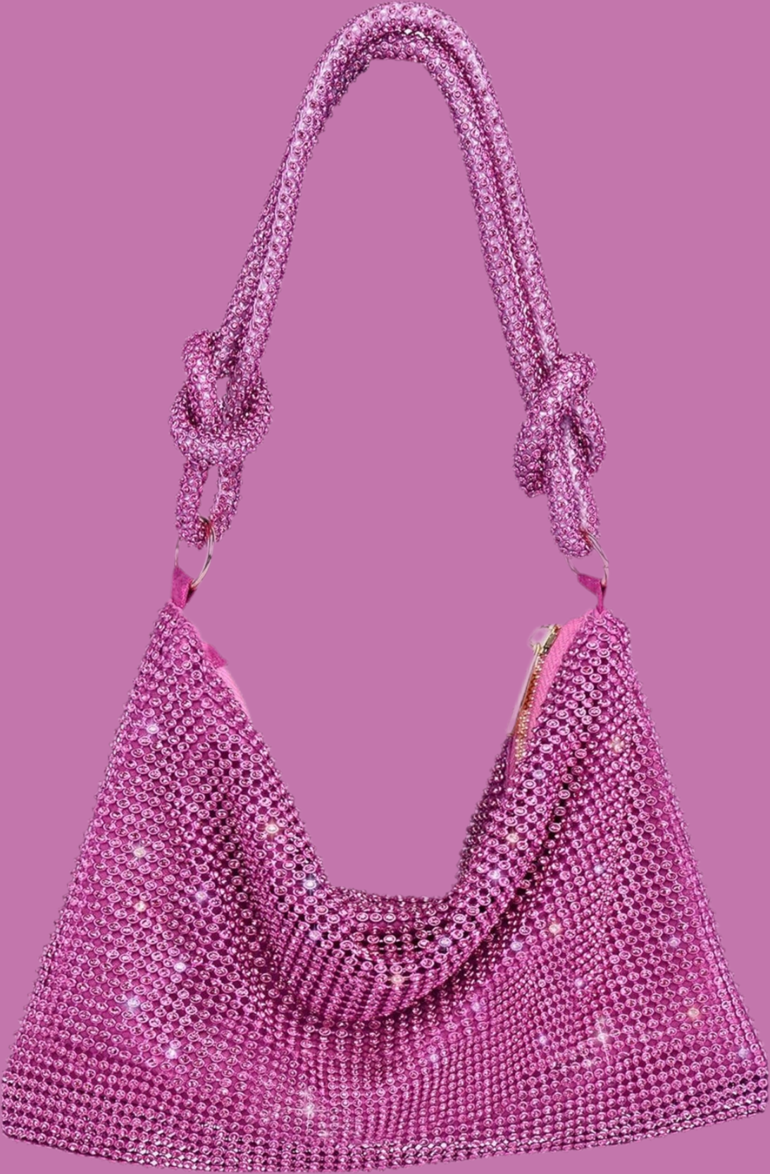 Jodi Maree Accessories - Diamanté Style Handbag - Pink 