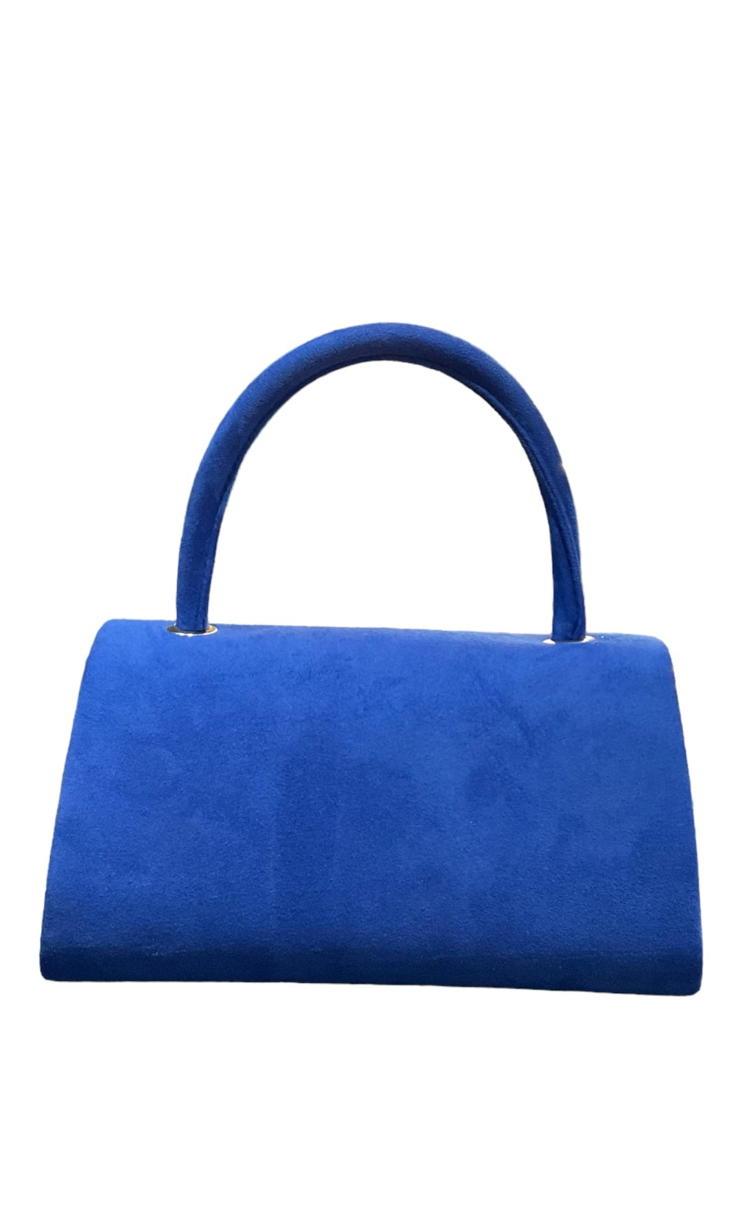 Jodi Maree Accessories - Suede Diamanté Gem Handbag - Blue