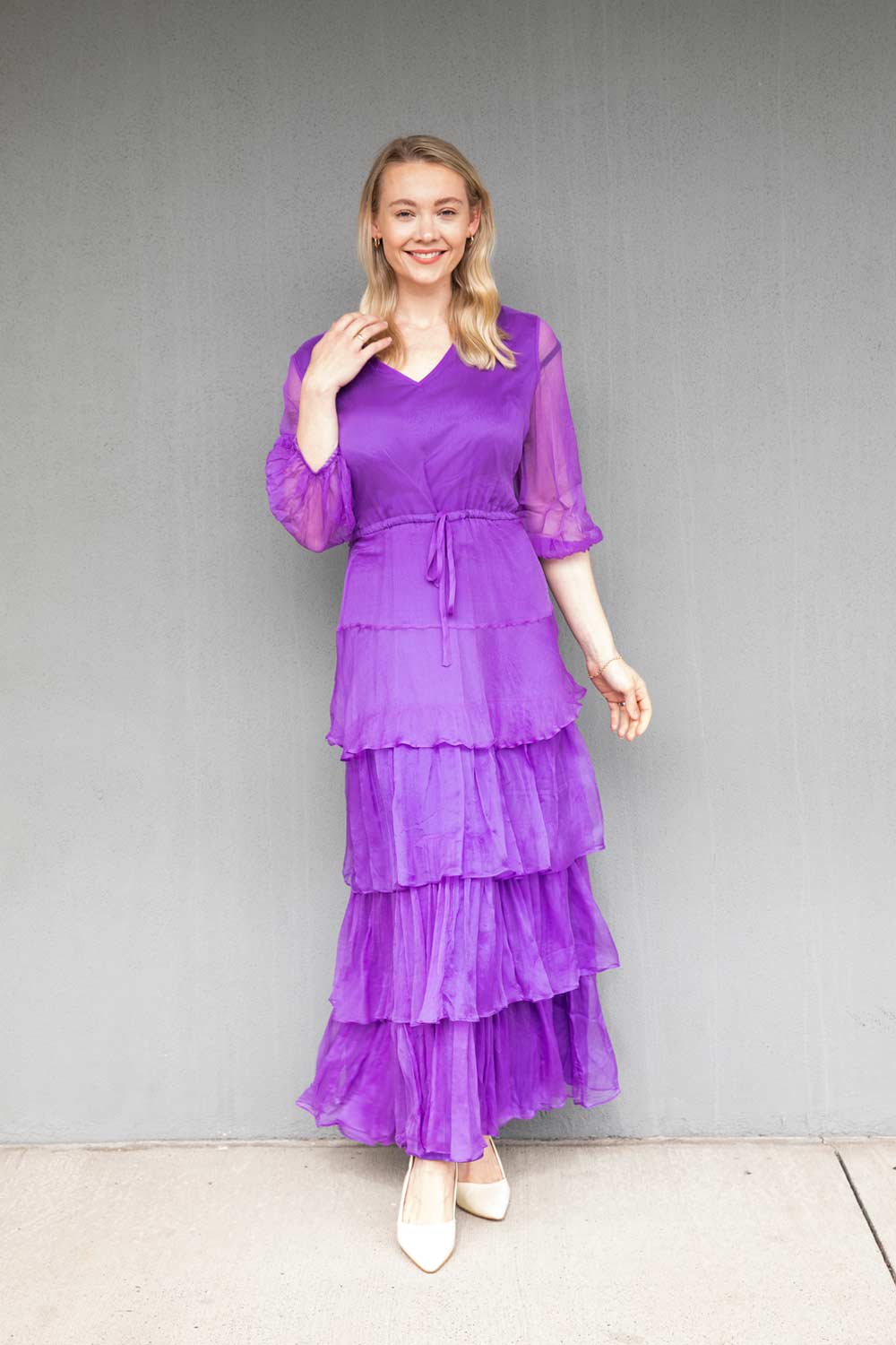 Kamare - Dream Silk Maxi Dress - Purple 