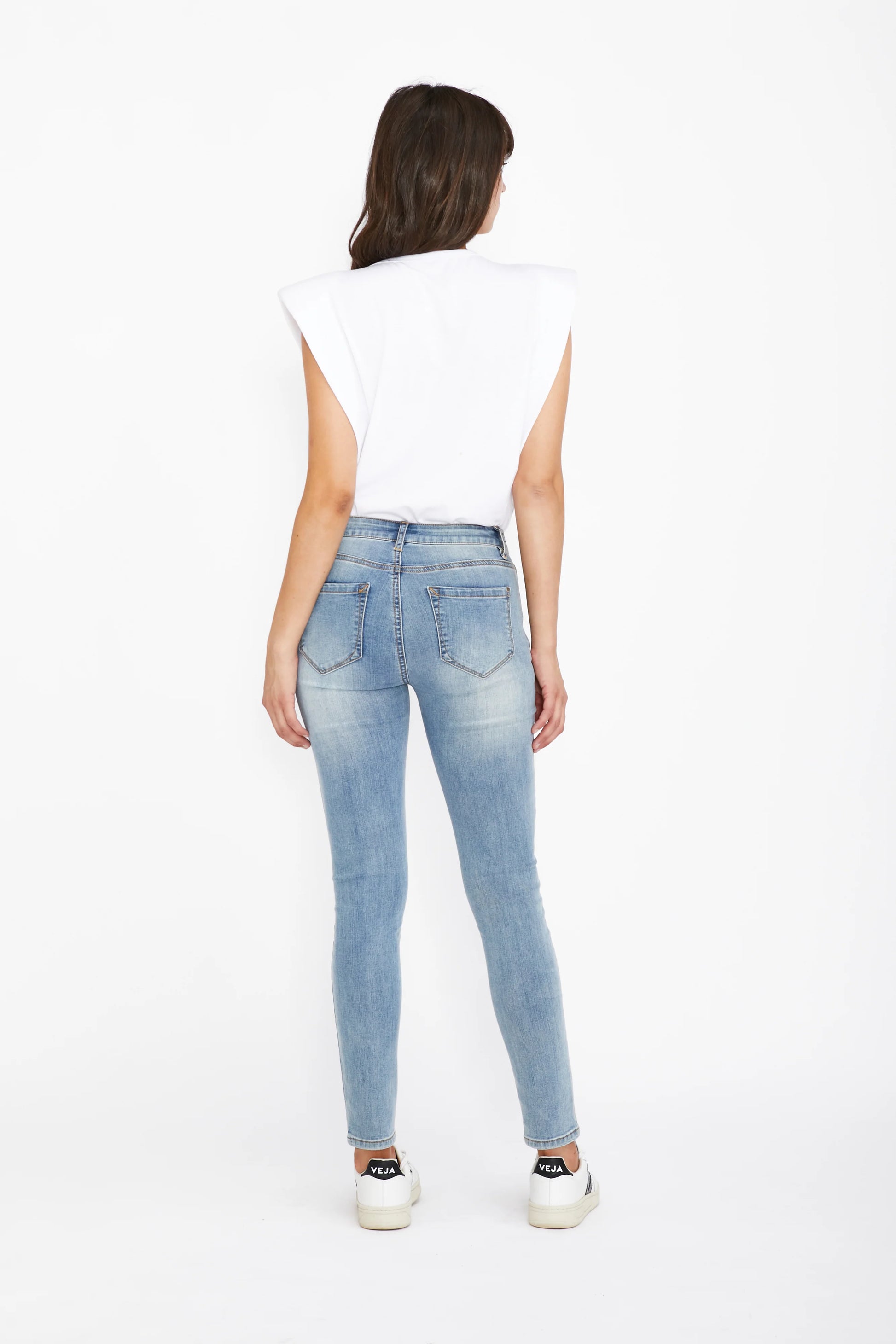 Saint Rose - Lucia Stretch Denim Jeans - Light Blue