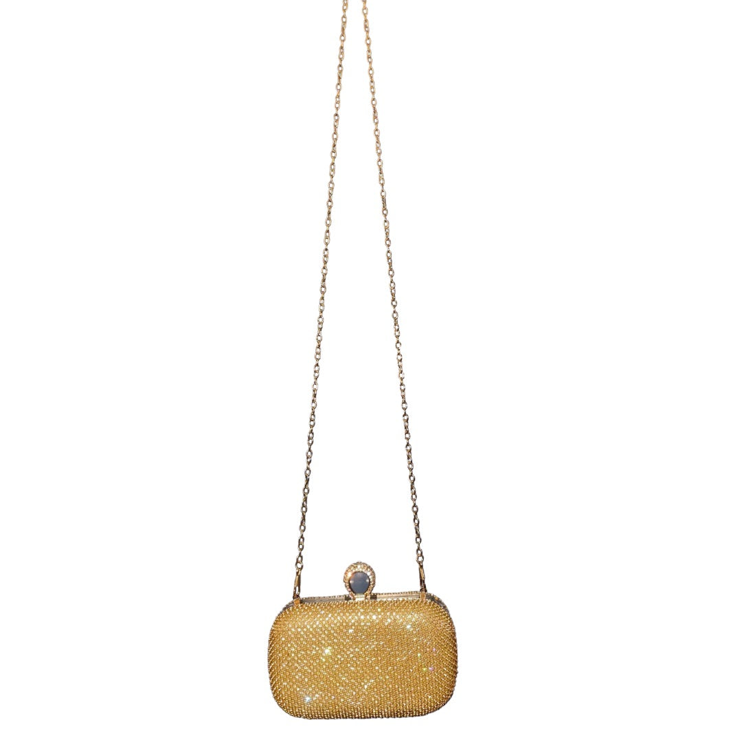 Miss Anne - Diamond Ring Clutch - Gold