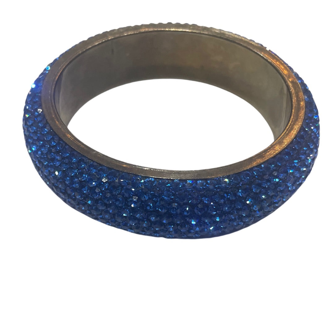 Secretly Posh - Diamanté Bangle - Cobalt Blue