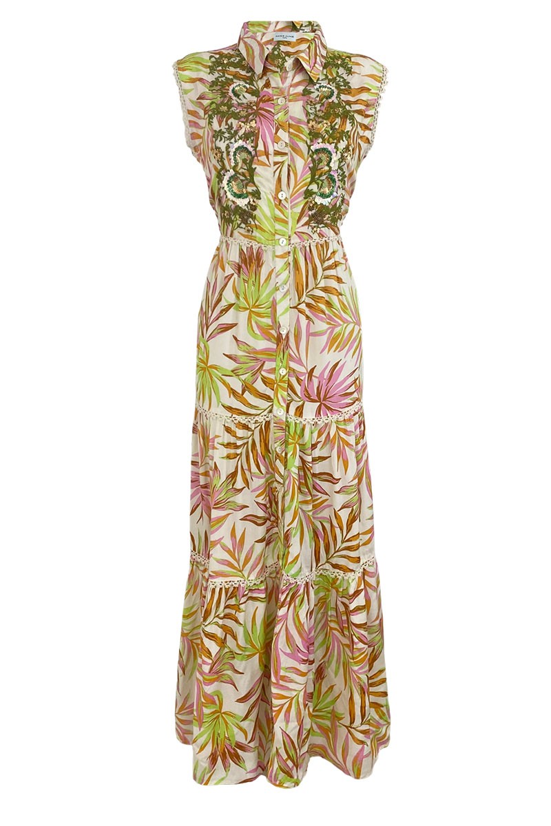 Miss June - Aquarius Maxi Dress - Multi -EB-52