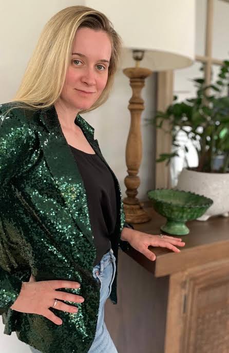 Kamare - Quinn Sequin Jacket - Forest Green