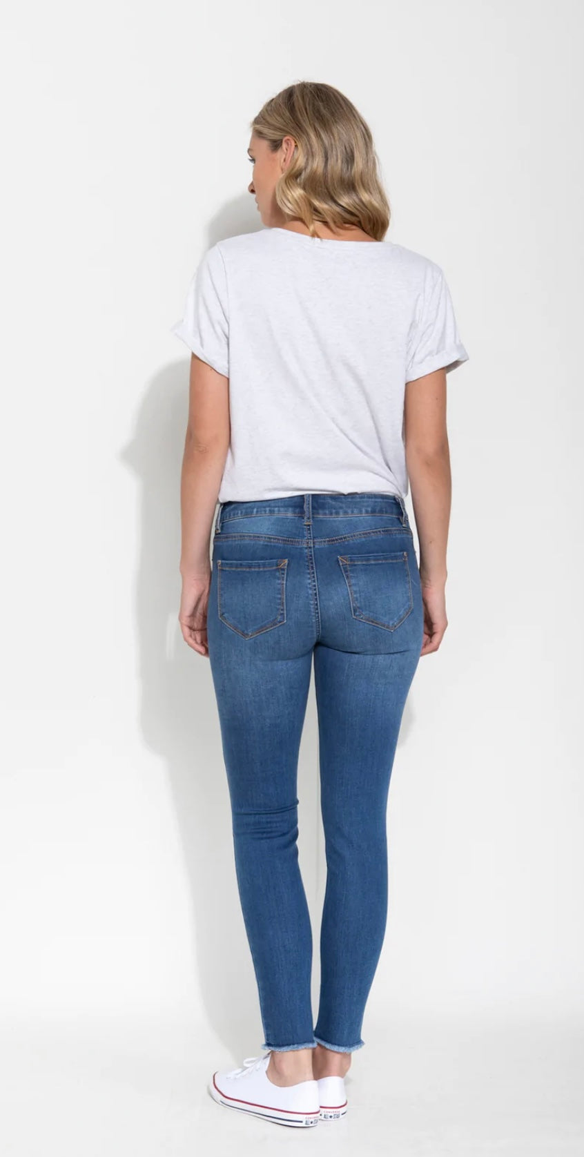 Saint Rose - Lucia Stretch Denim Jean - Mid Blue