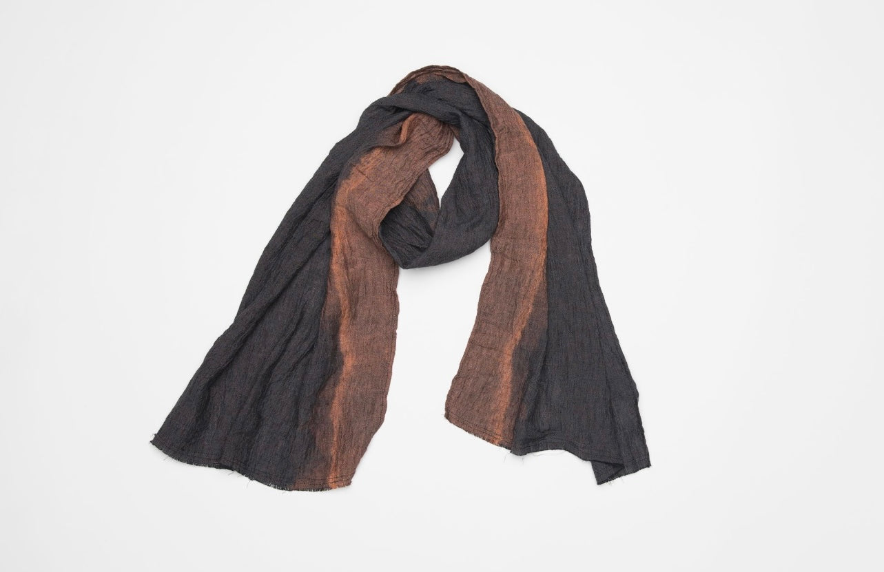 Kimberley Tonkin - Hand Dyed Scarf - Smoke