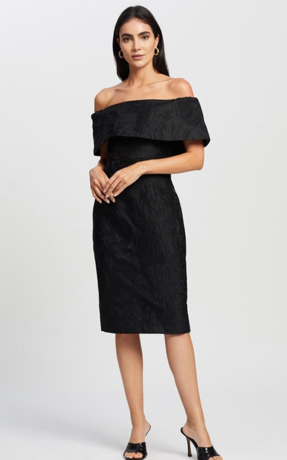 Romance The Label - Shine off The Shoulder Dress - Black 